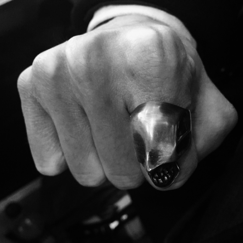 Faceless Man Stainless Steel Skull Ring