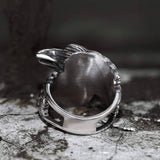 Odin Ravens Huginn and Munin Stainless Steel Viking Ring | Gthic.com