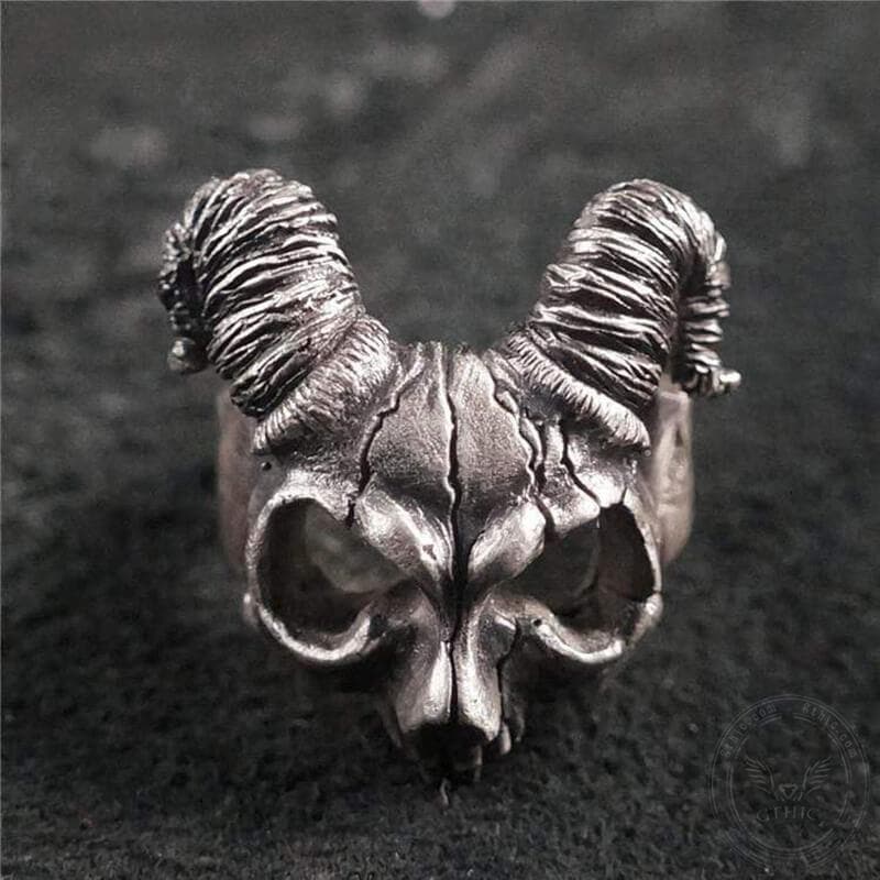 Pan's Labyrinth Sterling Silver Skull Ring  | Gthic.com