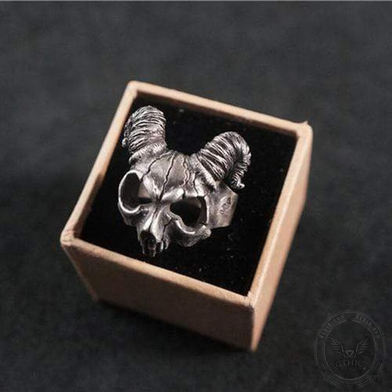 Pan's Labyrinth Sterling Silver Skull Ring  | Gthic.com