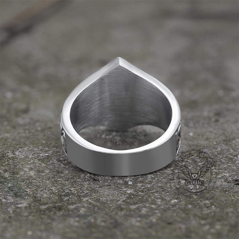 Pentagram Stainless Steel Ring – GTHIC
