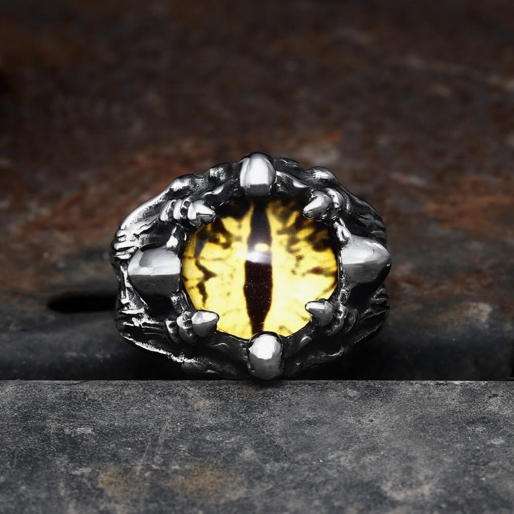 Eye Of Sauron Stainless Steel Ring | Gthic.com