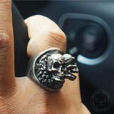 Gescheurde Soul Sterling Zilver Messing Skull Ring