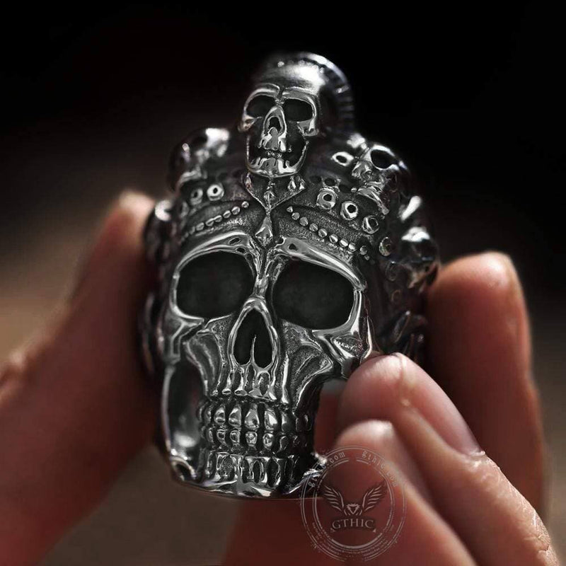 Satan Muerte Death Skull Ring | Gthic.com