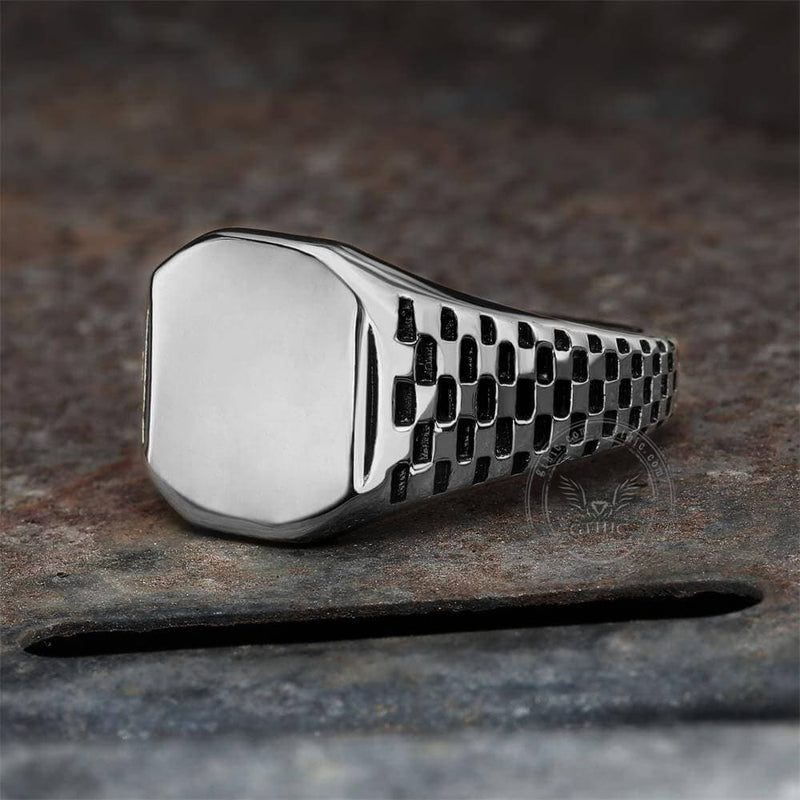 Classic Smooth Stainless Steel Ring | Gthic.com