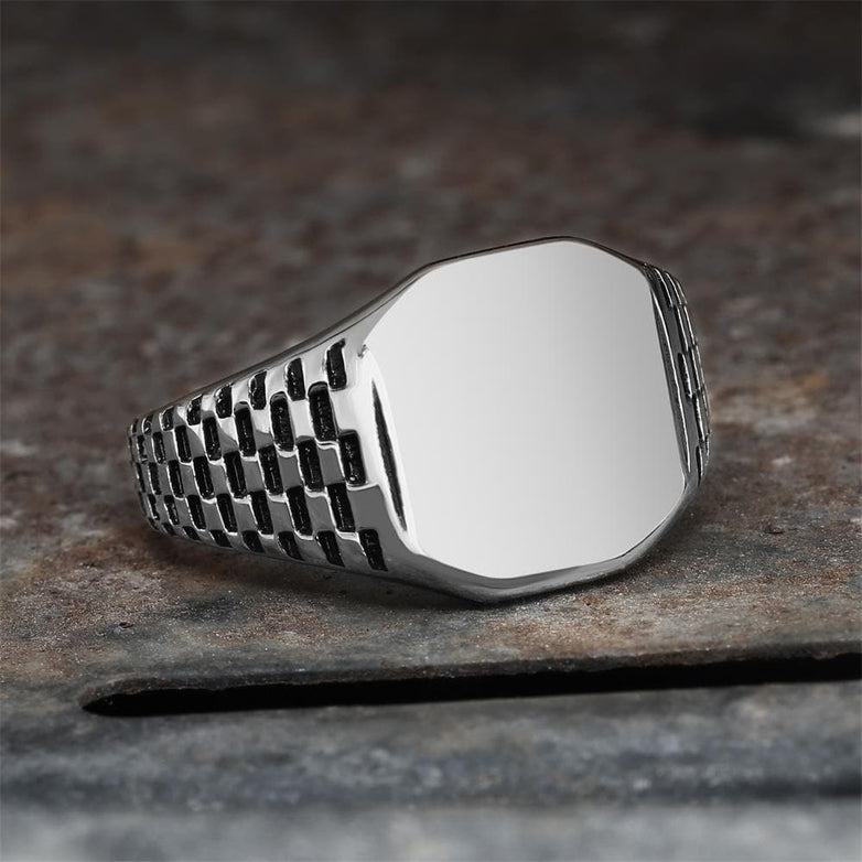 Classic Smooth Stainless Steel Ring | Gthic.com