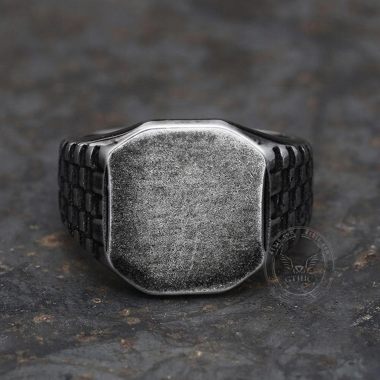 Classic Smooth Stainless Steel Ring | Gthic.com