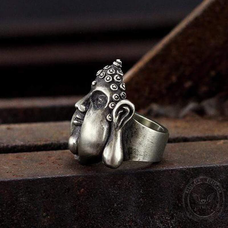 Buy Ganesh Ring 925 Sterling Silver Elephant Wrap Great Ganesha Blessing  Lord of Success Wealth Wisdom Om Talisman Amulet Good Luck Om Symbol Online  in India - Etsy