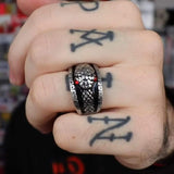 Ouroboros Stainless Steel Mythology Ring 02 | Gthic.com