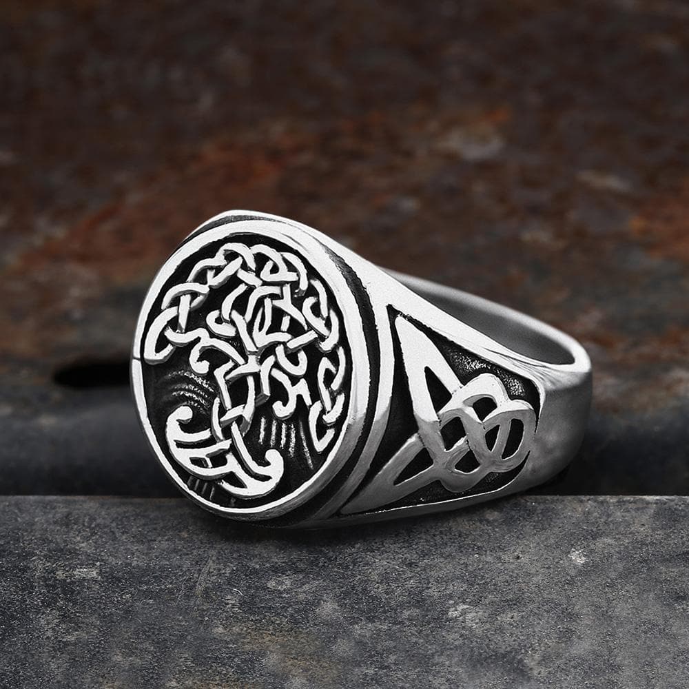 Tree of Life Celtics Stainless Steel Viking Ring – GTHIC