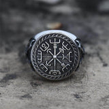 Viking Compass Vegvisir Stainless Steel Ring | Gthic.com