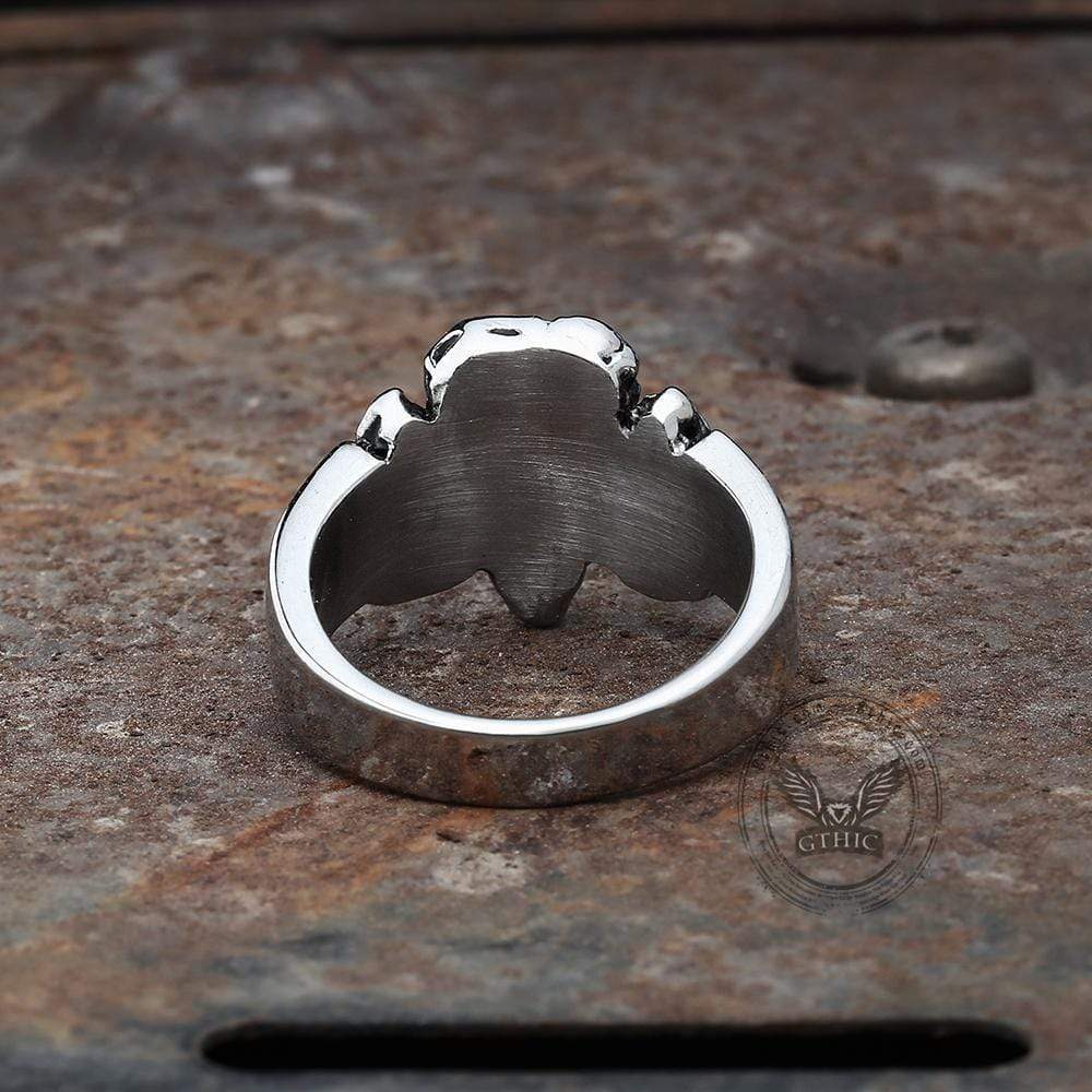 Stone Spear Arrow Stainless Steel Ring