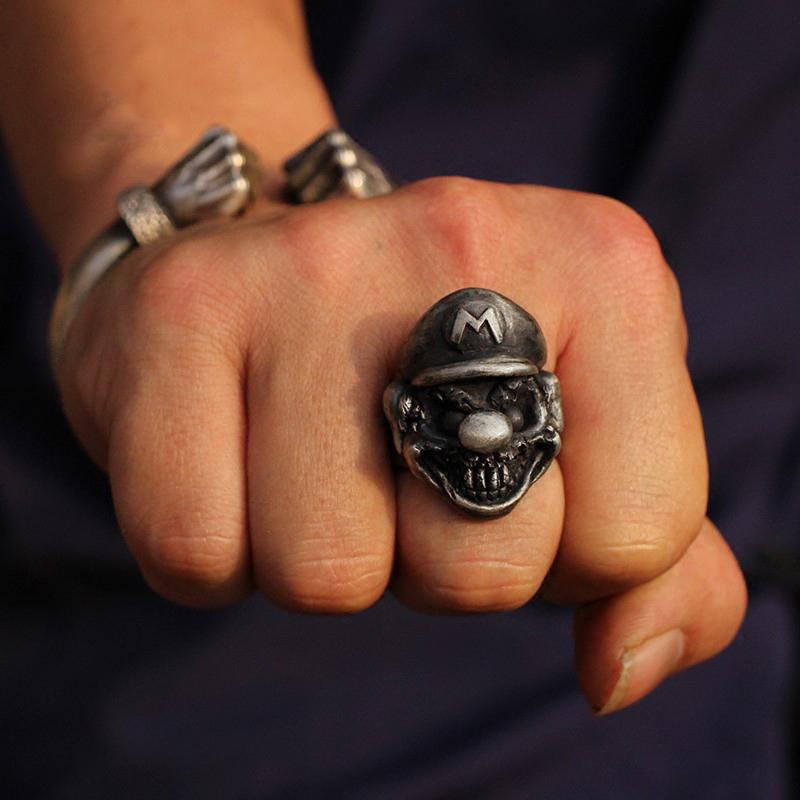 Plumbers Sterling Silver Skull Ring