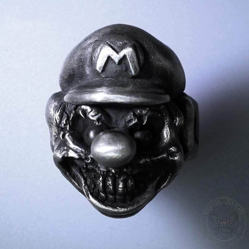 Super Mario Sterling Silver Ring 02 | Gthic.com