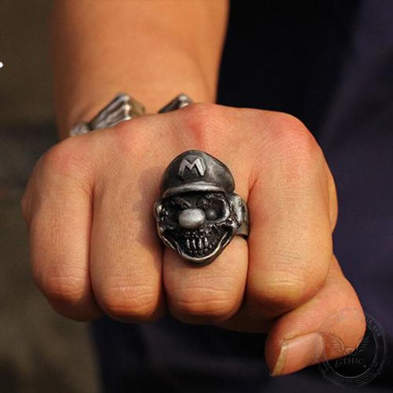 Loodgieters Sterling zilveren Skull Ring