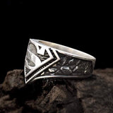 Letter "S" Sterling Silver Ring