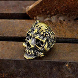 The Expendables Brass Skull Ring 03 | Gthic.com