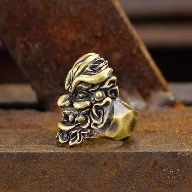 Warrior Chi You Brass Mythology Ring