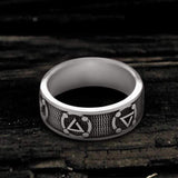 Witchers Elements Signs Stainless Steel Ring 03 | Gthic.com