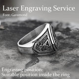 GTHIC Sigil Of Lucifer Stainless Steel Ring