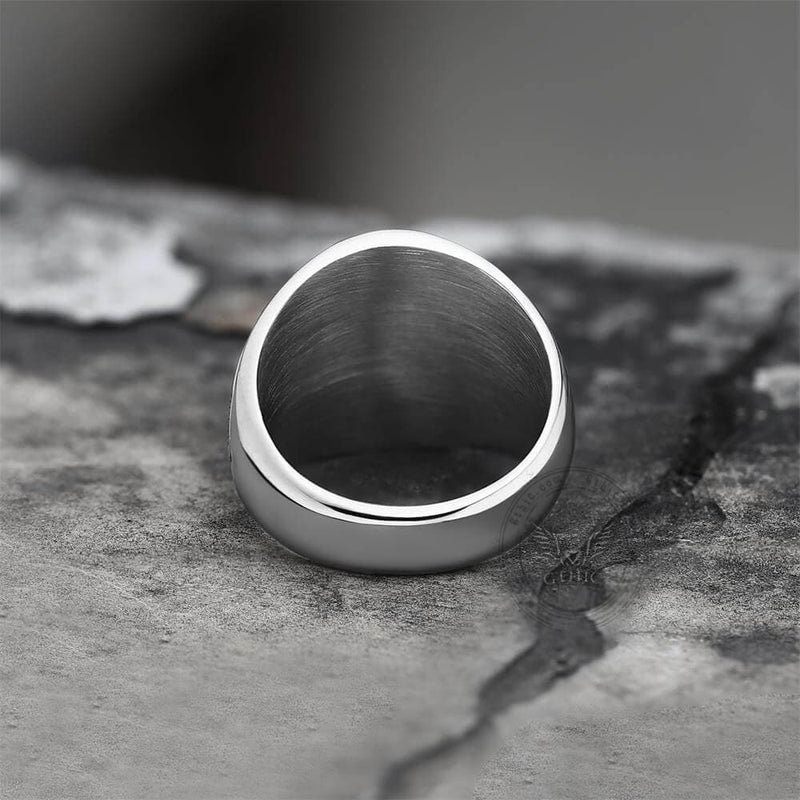 GTHIC Sigil Of Lucifer Stainless Steel Ring