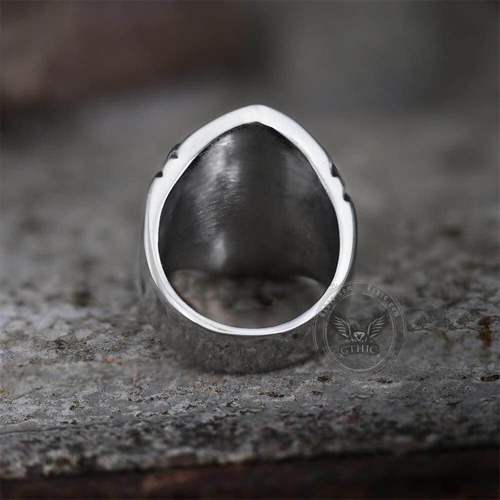 GTHIC Sparta Stainless Steel Skull Ring | Gthic.com