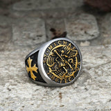 Guardian Angel Templar Knight Ring | Gthic.com