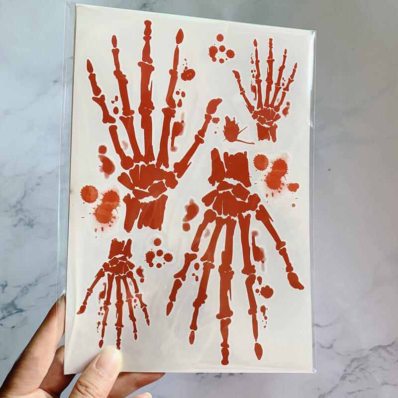 Halloween Skull hand Tempoprary Tattoo Sticker | Gthic.com