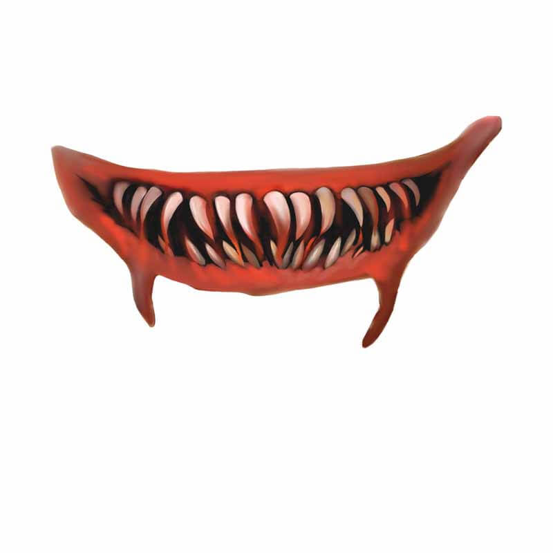 Halloween Spooky Mouth Temporary Tattoo | Gthic.com