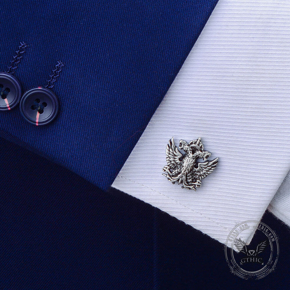 Royal Double-headed Eagle Brass Cufflinks