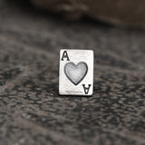Hearts Poker Sterling Silver Stud Earrings | Gthic.com