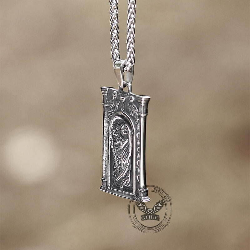 Heaven's Gate Angel Stainless Steel Pendant | Gthic.com