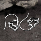 Hollow Skull Stainless Steel Earrings 03 | Gthic.com