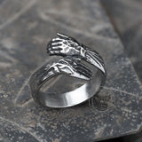 Hugging Hands Stainless Steel Ring