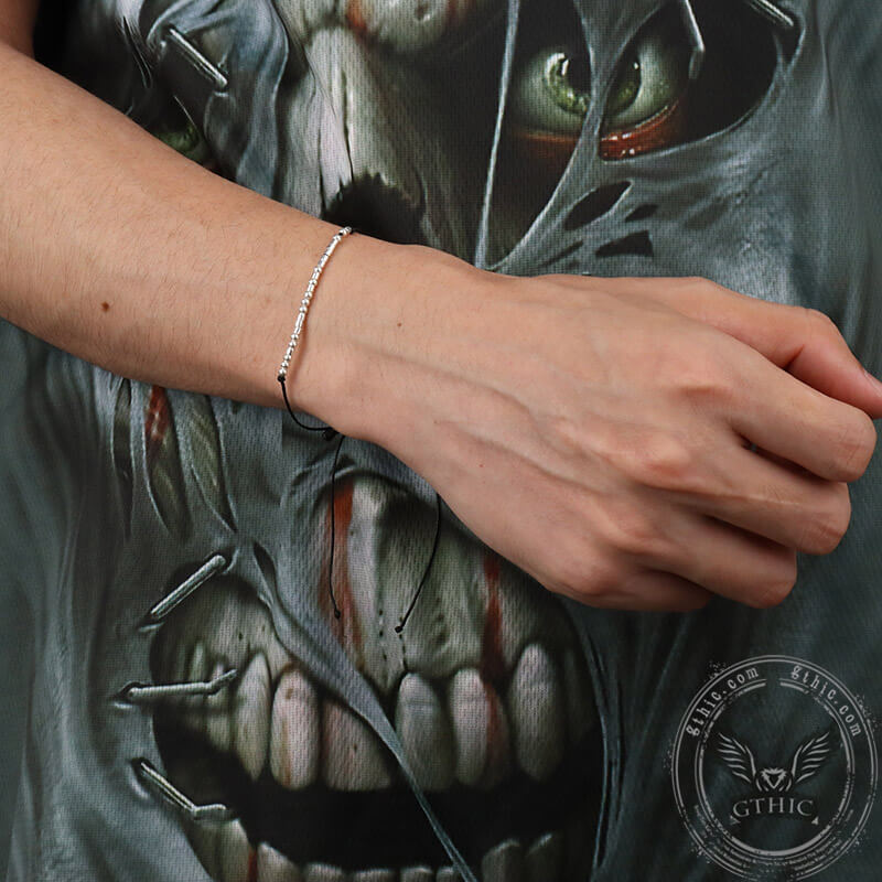 I Love You Morse Code Sterling Silver Bracelet