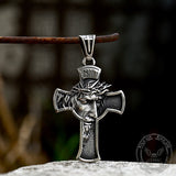 INRI Christian Cross Pure Tin Necklace 09 | Gthic.com