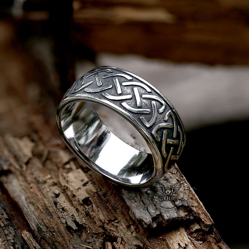 Irish Claddagh Stainless Steel Viking Ring – GTHIC