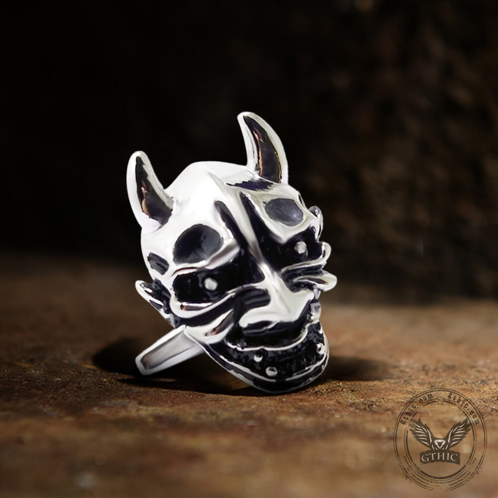 Japanse Demon Oni Brass Skull Manchetknopen