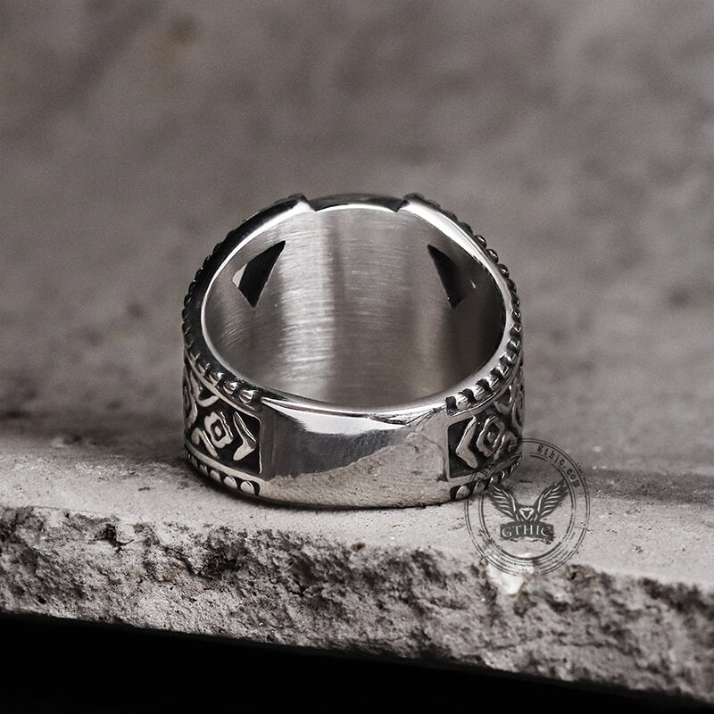 Jerusalem Cross Stainless Steel Religion Ring | Gthic.com