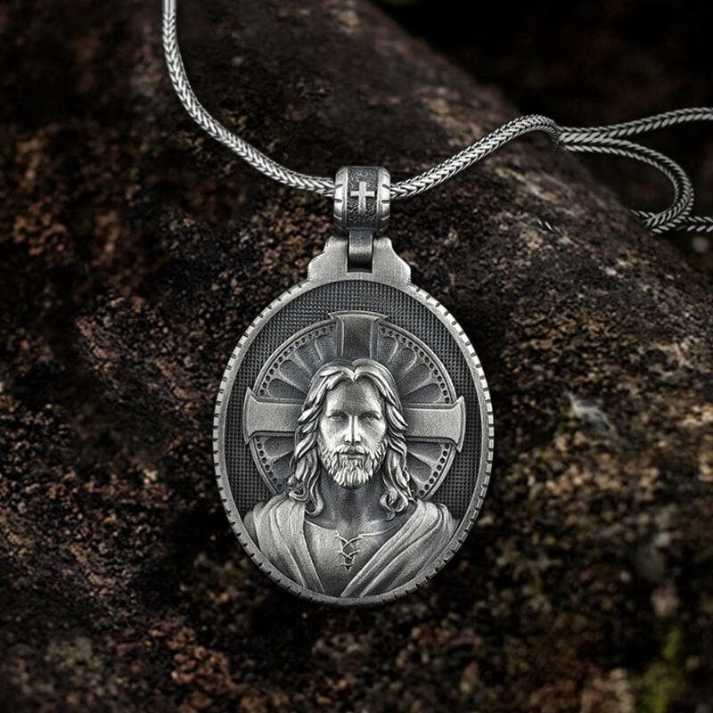 Jesus Christ Cross Pure Tin Necklace | Gthic.com