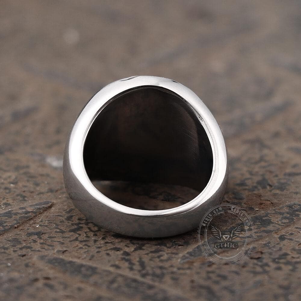 Jesus Portrait Stainless Steel Ring – GTHIC