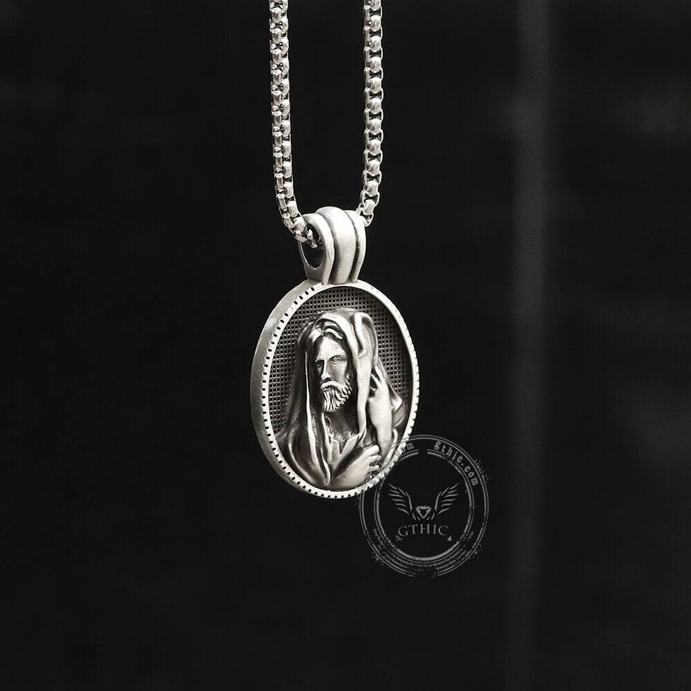 Jesus Shepherd Pure Tin Necklace