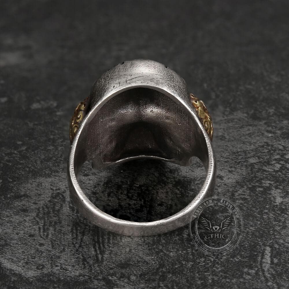 Joker Sterling Silver Skull Ring - GTHIC