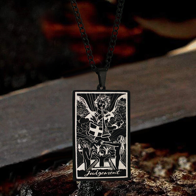 Judgement Major Arcana Tarot Stainless Steel Necklace