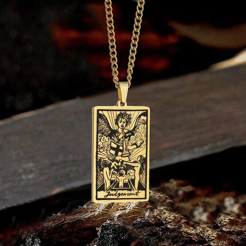 Judgement Major Arcana Tarot Stainless Steel Necklace