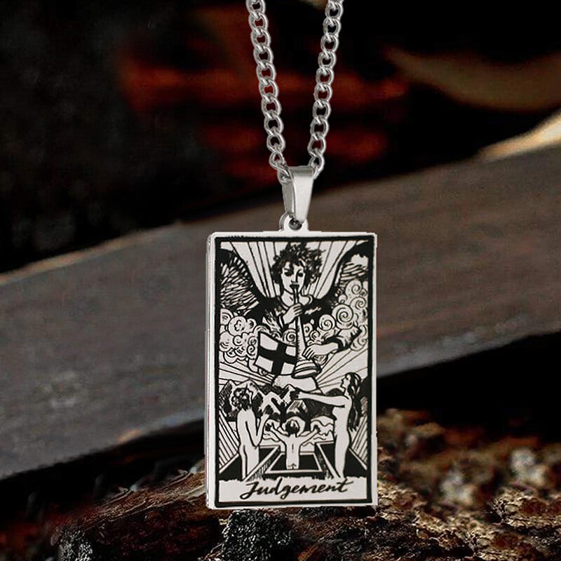 Judgement Major Arcana Tarot Stainless Steel Necklace