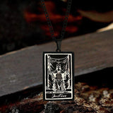 Justice Stainless Steel Tarot Necklace