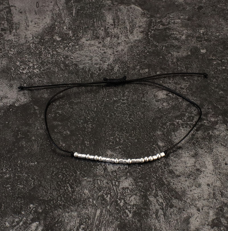 Friendship Bracelet Boobies Bracelet Hot Topic Keep Going Morse