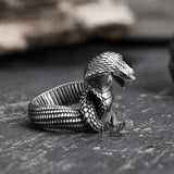 King Cobra Sterling Silver Ring | Gthic.com