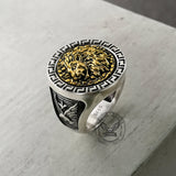 King of the Prairie Sterling Silver Lion Ring